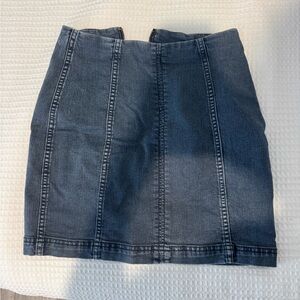 Free People Denim Mini Skirt - Blue